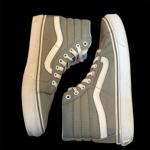 Vans Gray Hightop Skateboard Sneaker Women's Size 7.5 Men Size 6
